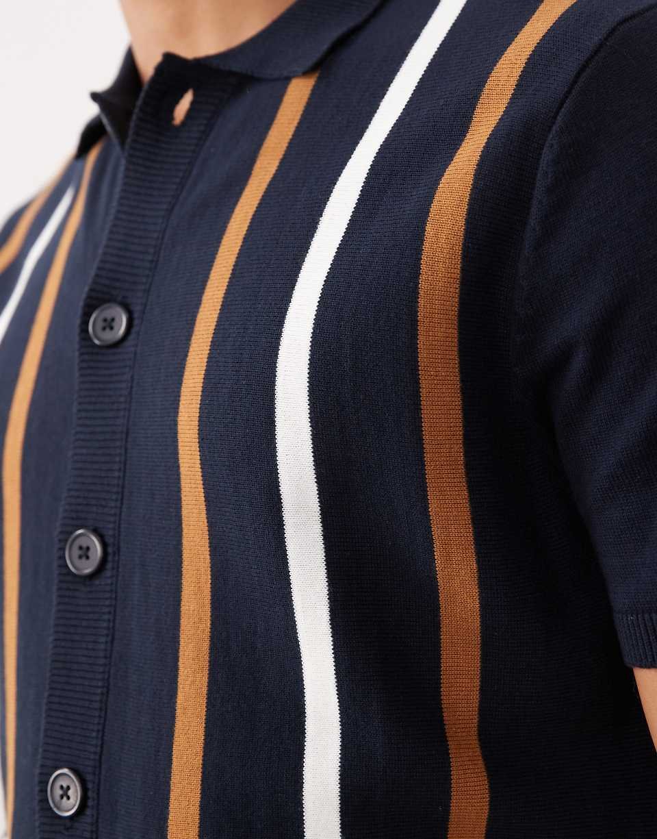 Chemise mkhettta b kmam 9sar - Bleu marine