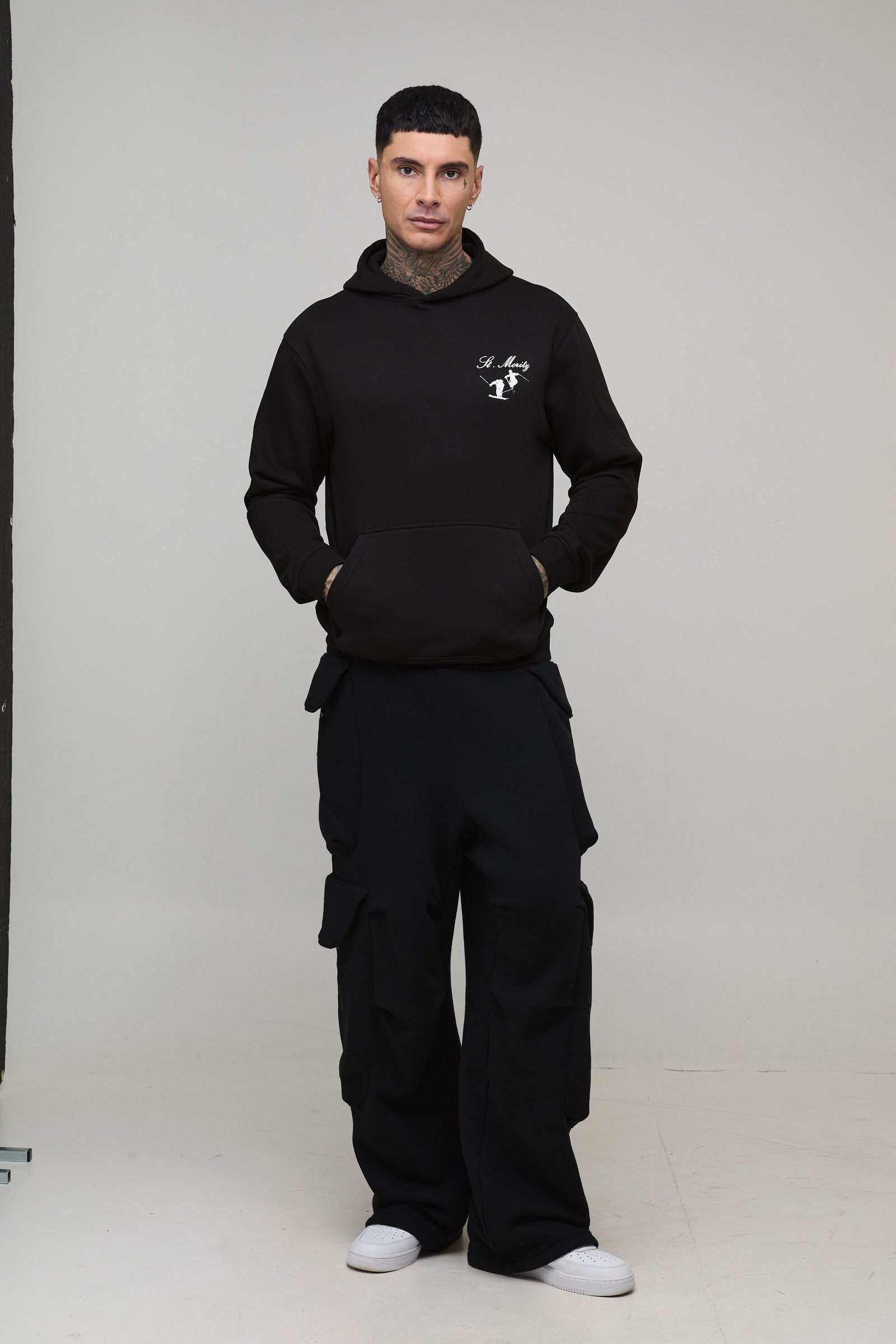 Hoodie graphique de ski Mont Blanc, coupe Regular, grande taille