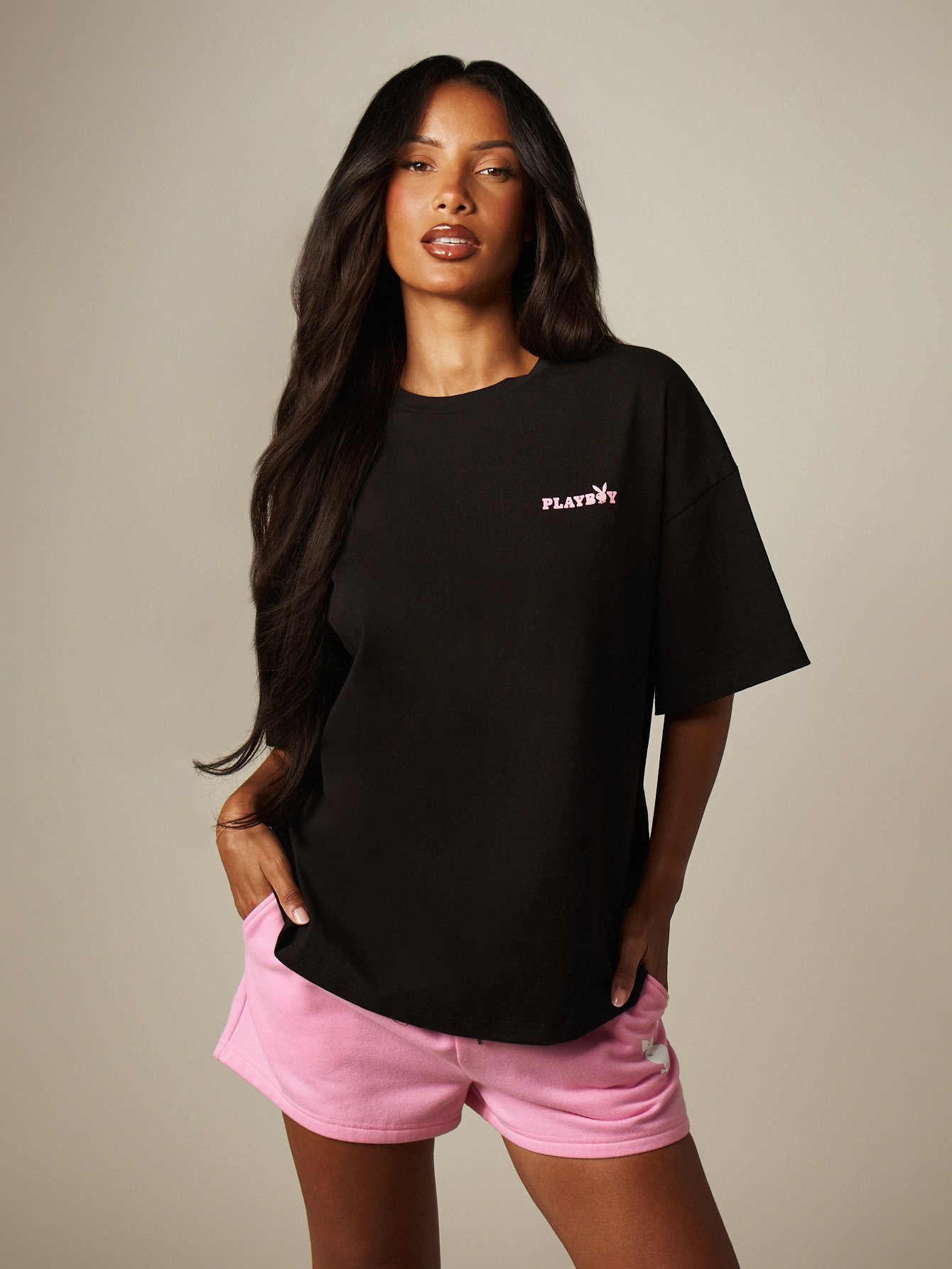 T-shirt oversize avec imprimé graphique de club