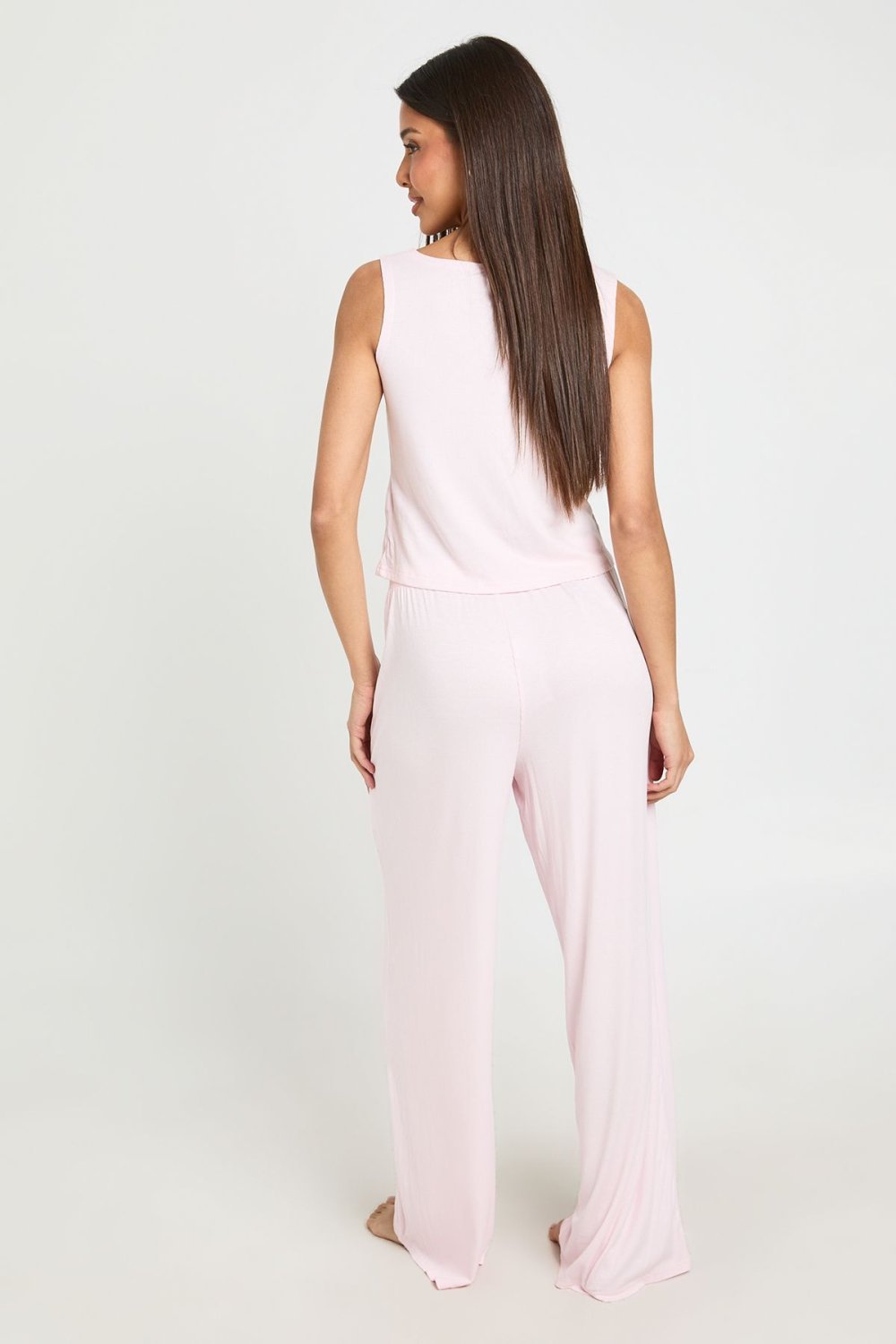 Pyjama chemise et pantalon côtelé