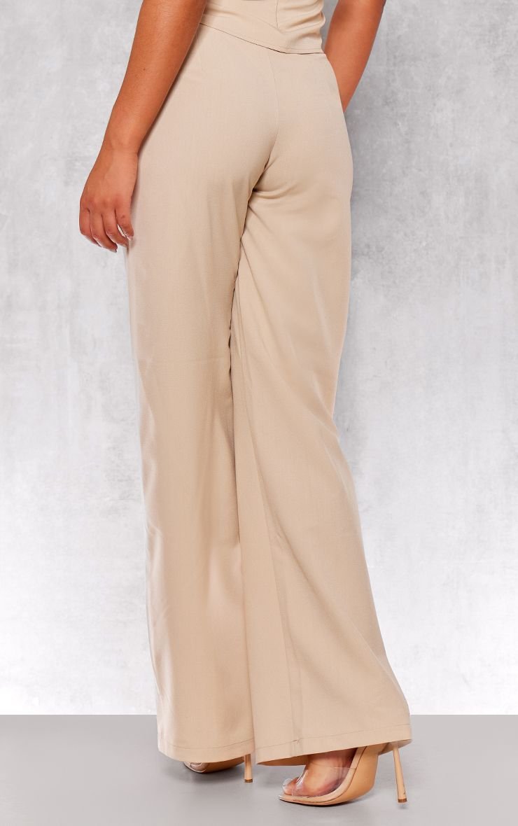 Bantalon tailleur tissé b jambes larges w jyoub