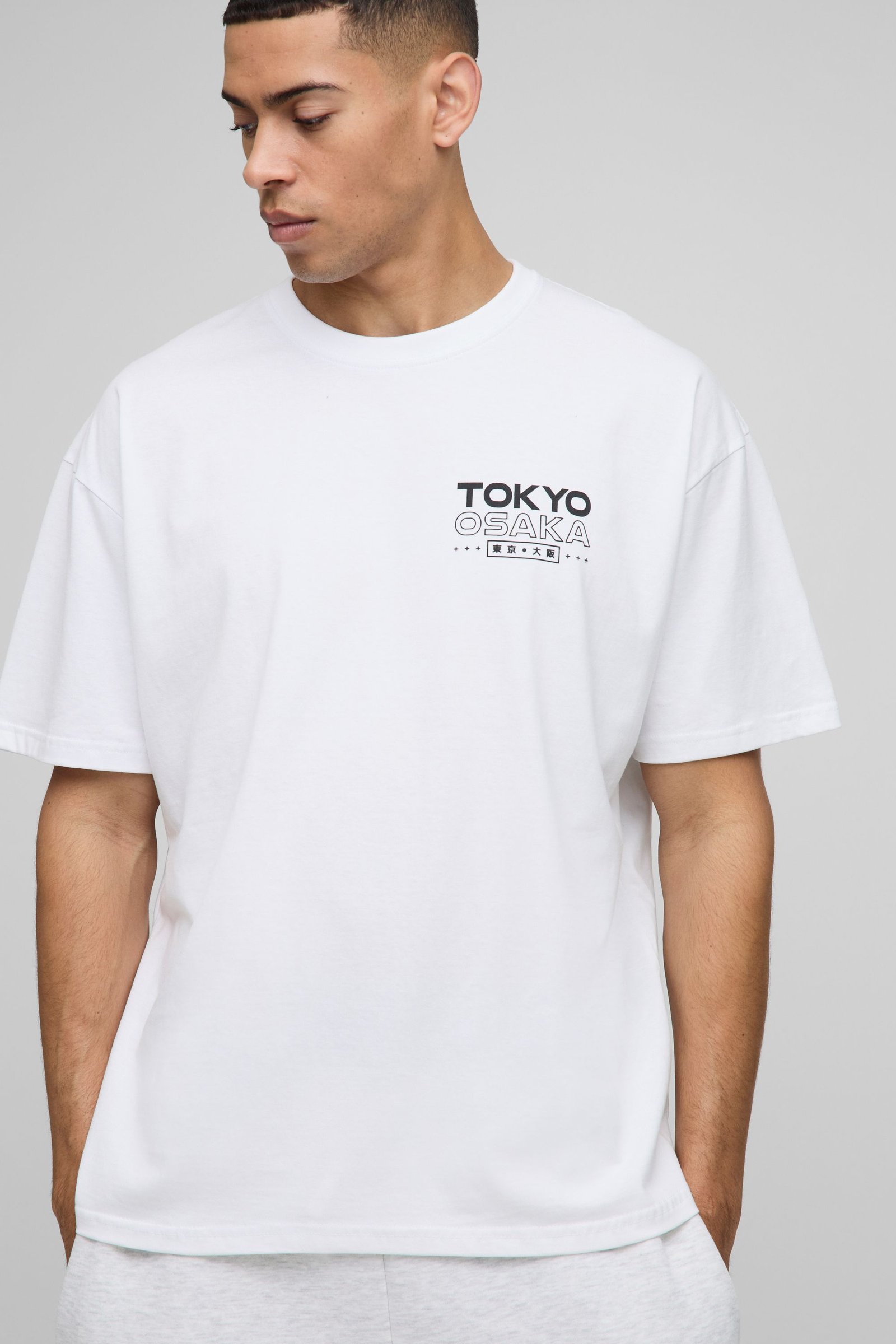 T-shirt oversize b imprimé nwar dyal l'kerz