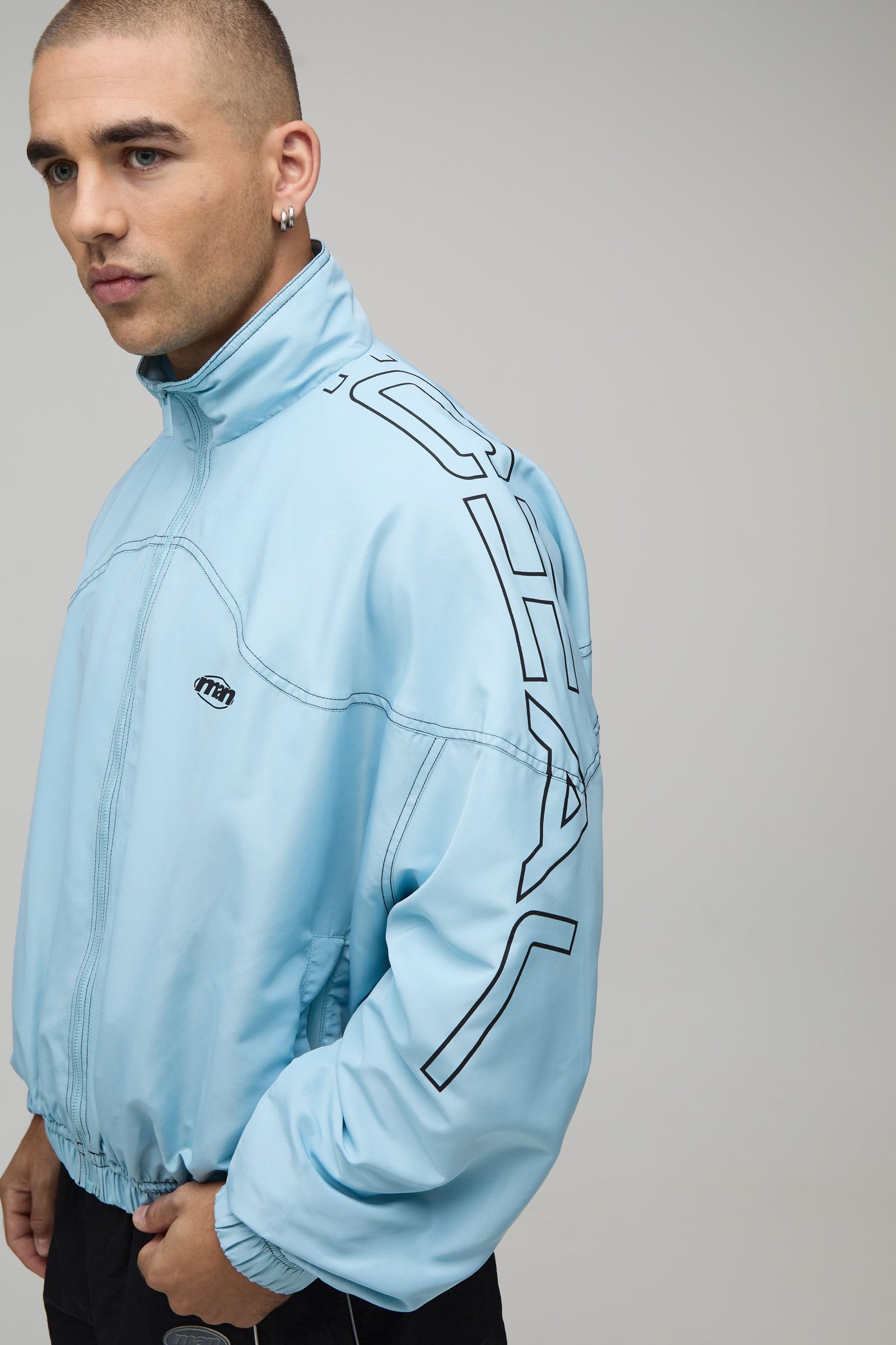 Veste de sport oversize à grand graphique