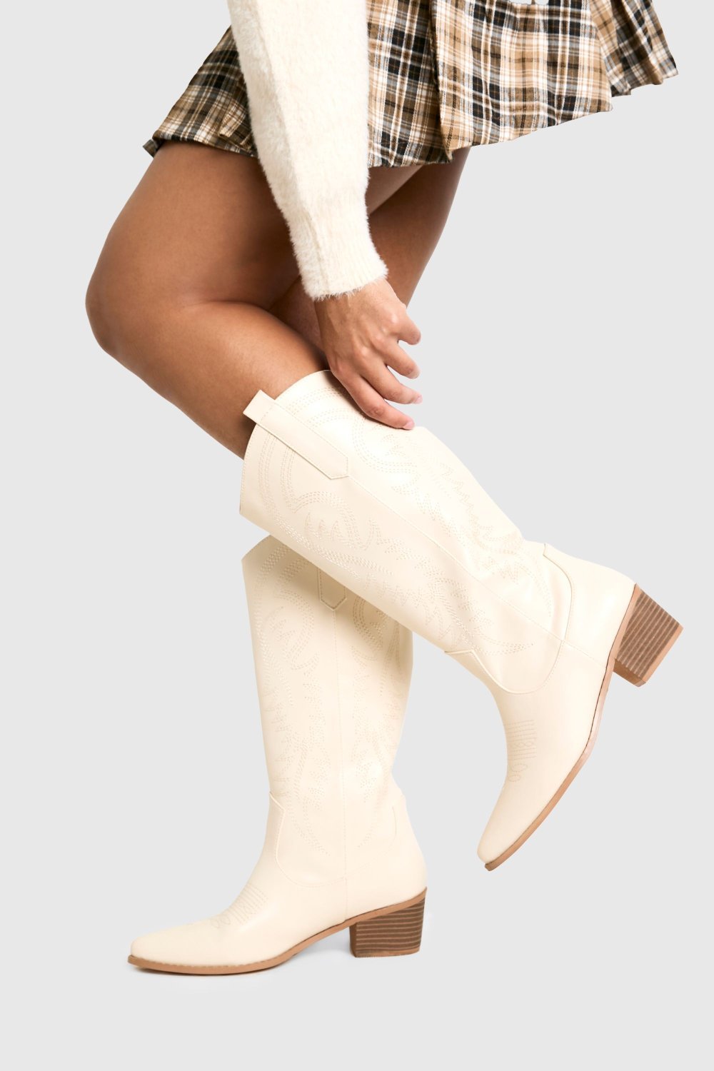 Embroidered western boots