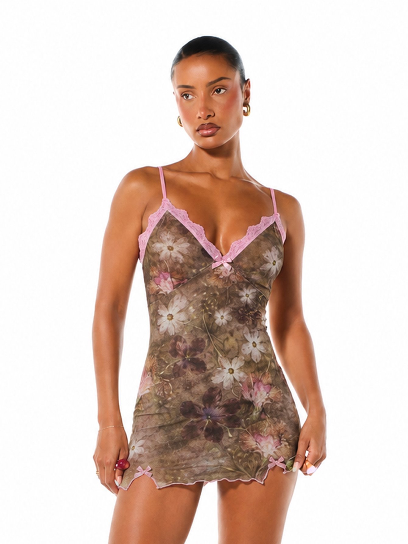 Robe nuisette mini b mesh
