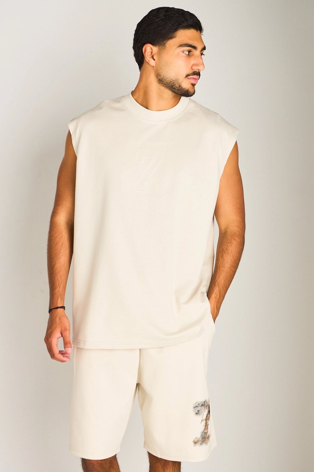 Ensemble débardeur w short mtrez beige