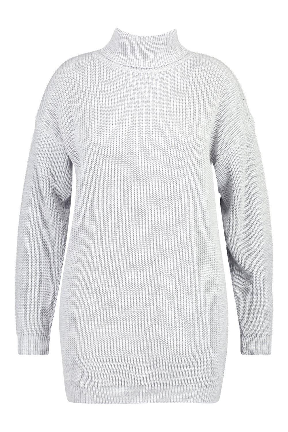 Robe pull à col rond - Grande taille