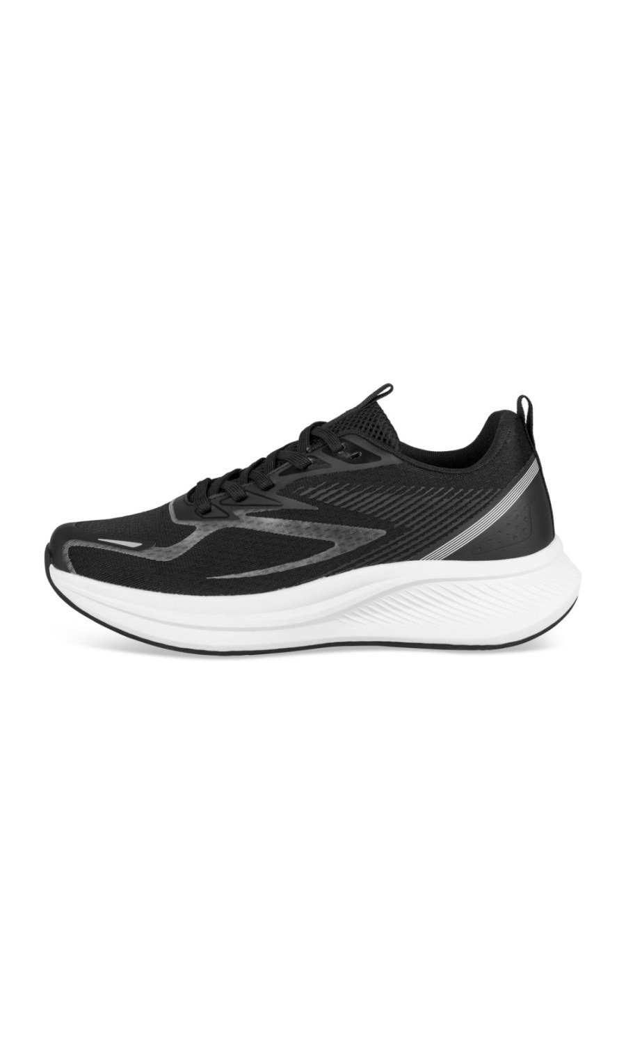 Baskets running semelle blanche noires