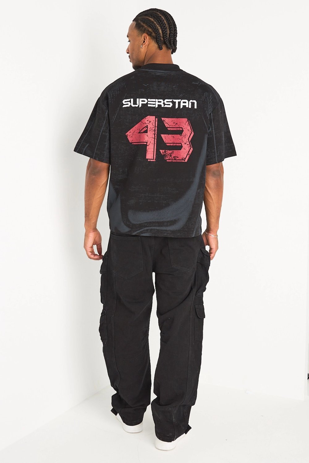 Pantalon cargo droit b bzaf d poches k7el