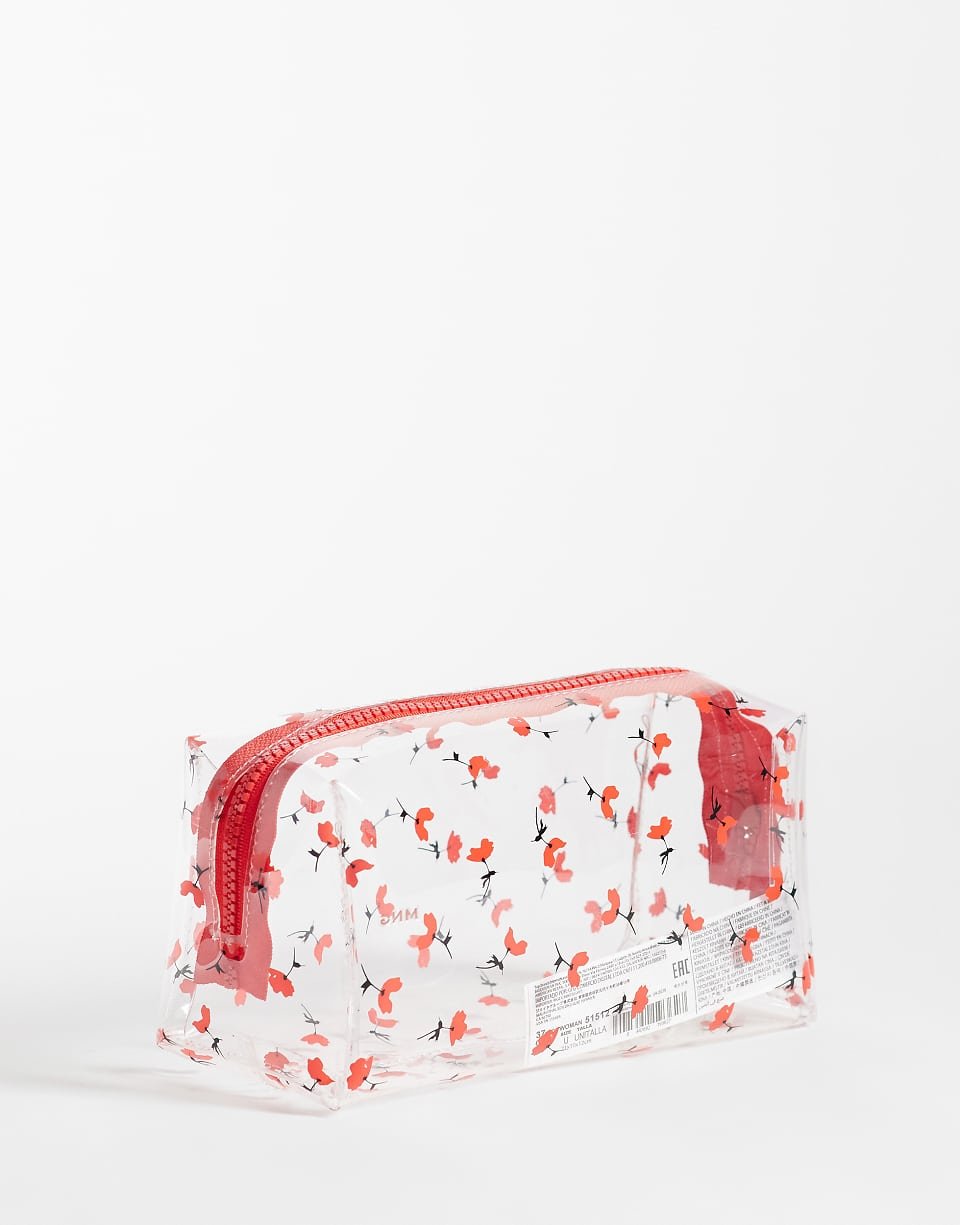 Trousse dyal toilette chaffafa b print ward coquelicot