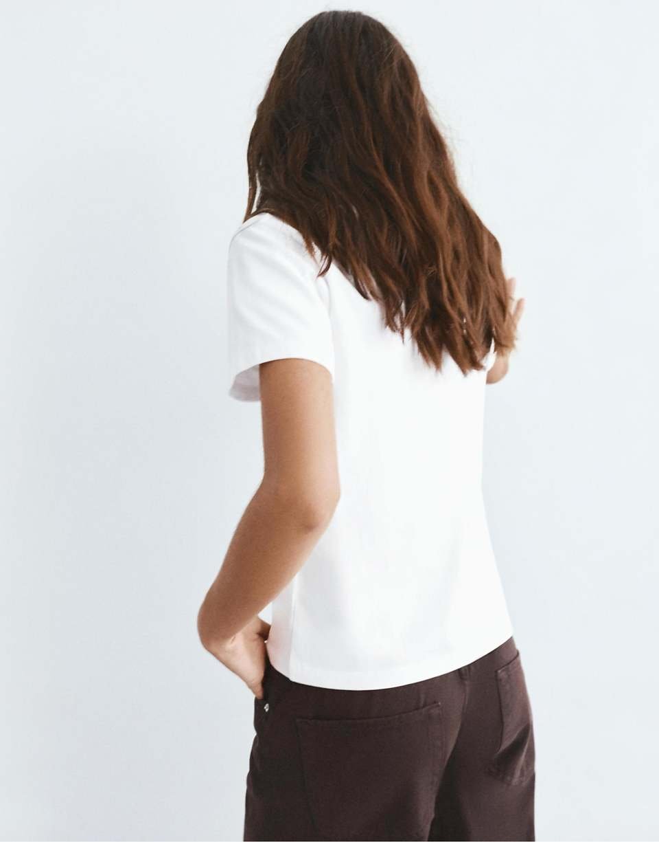 Basic short-sleeve T-shirt - White