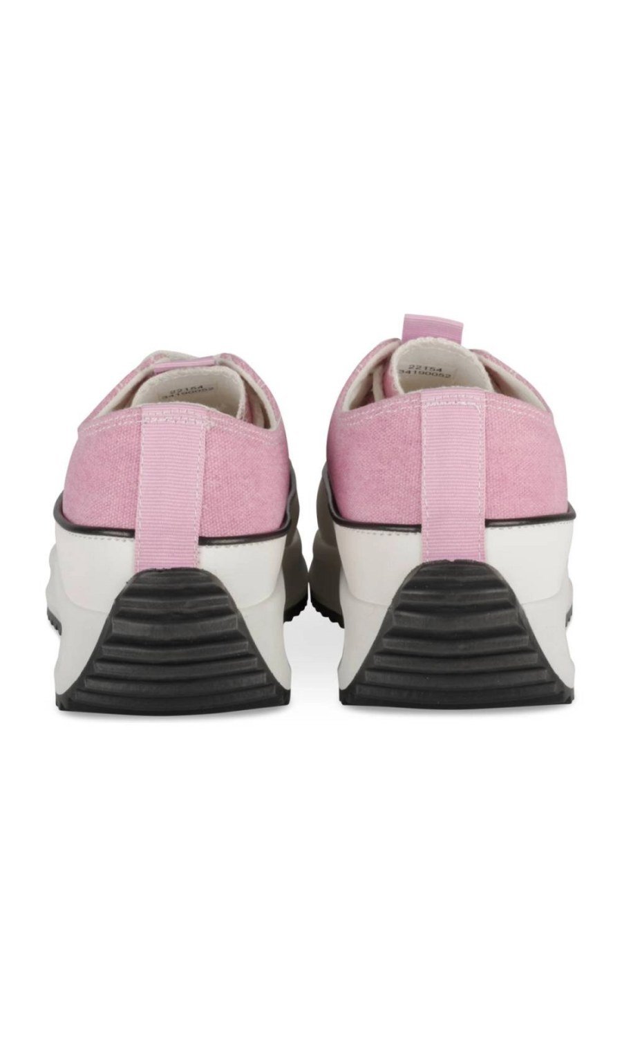 Purple canvas cleated platform sneakers