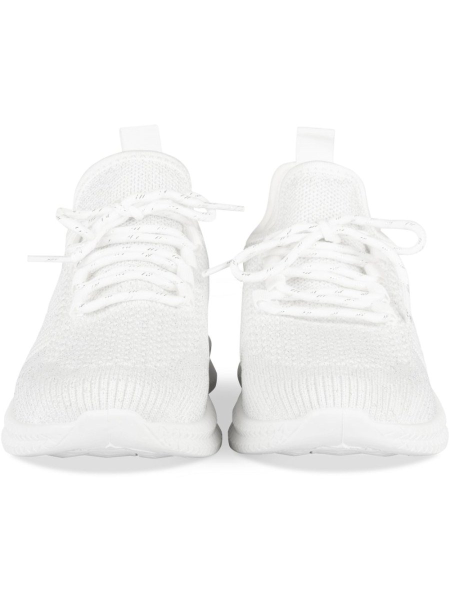 Baskets b maille w lacets byad