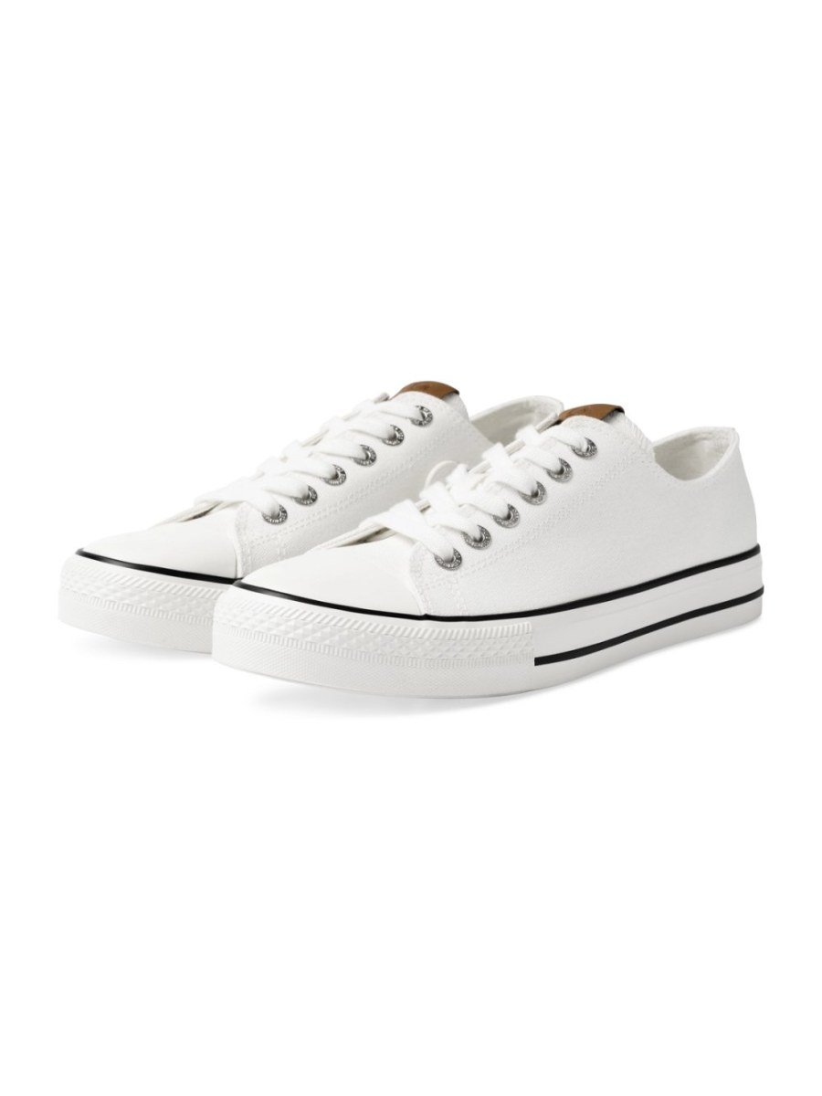 Baskets en toile bout renforcé blanches