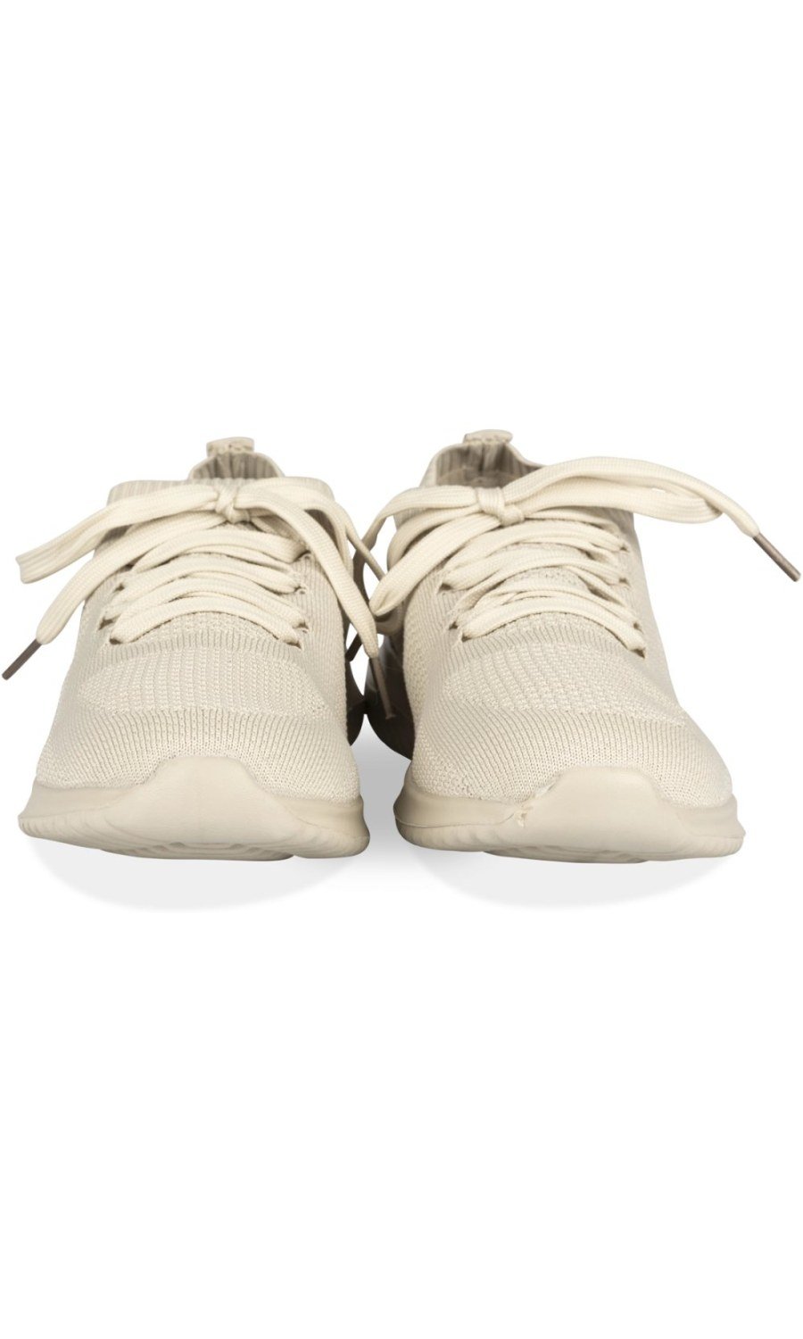 Baskets triko rqiq b lacets bej