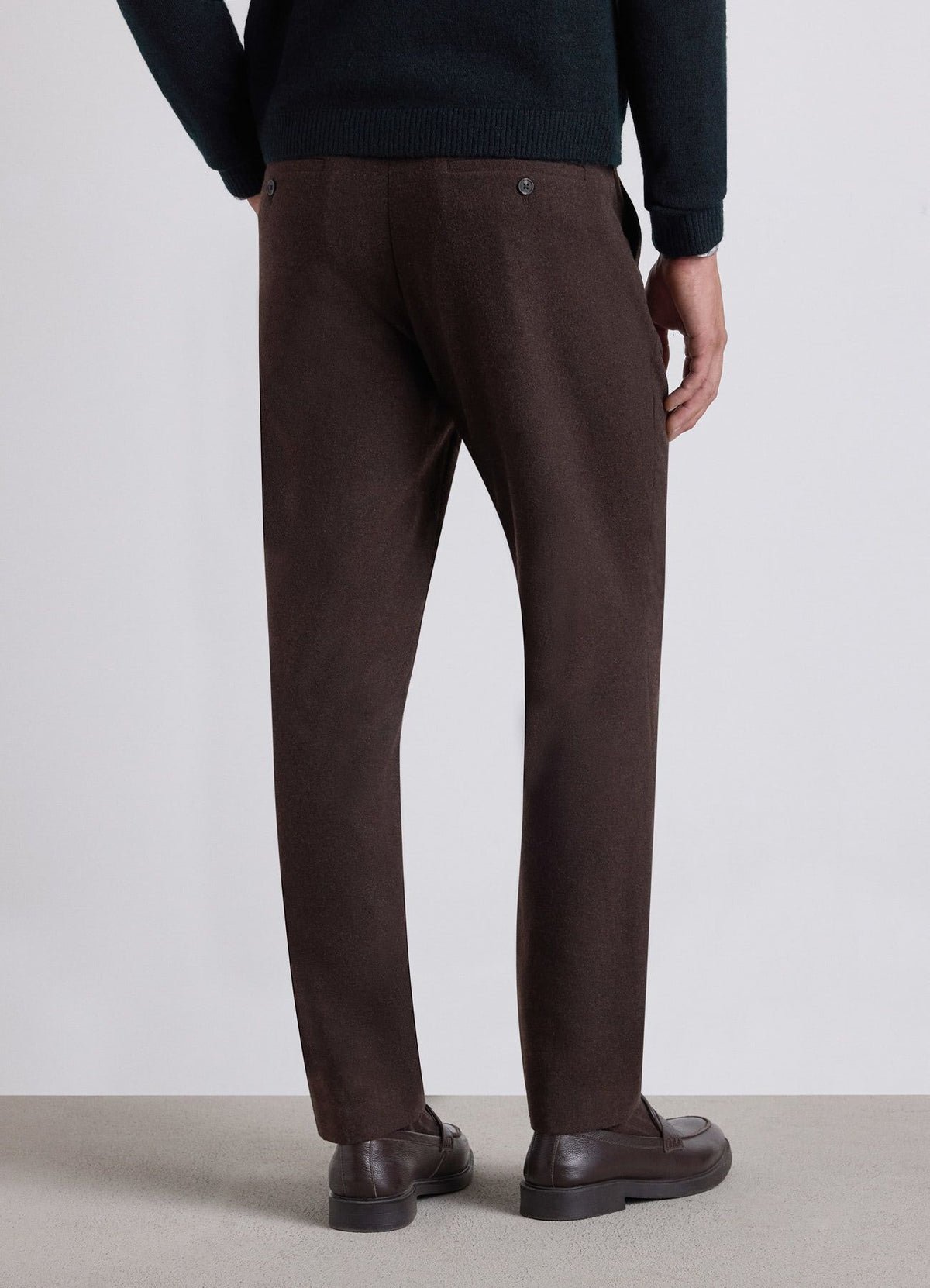 Wool-effect chinos