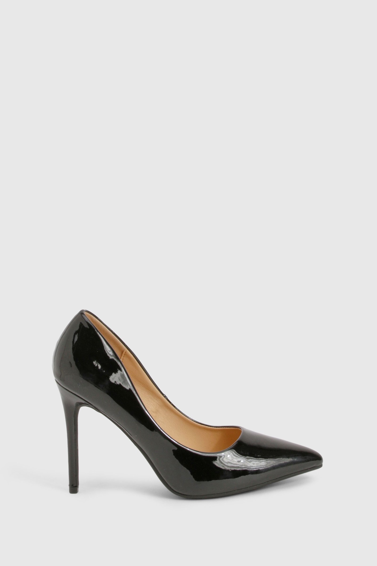 Escarpins vernis b talon aiguille - Pied large