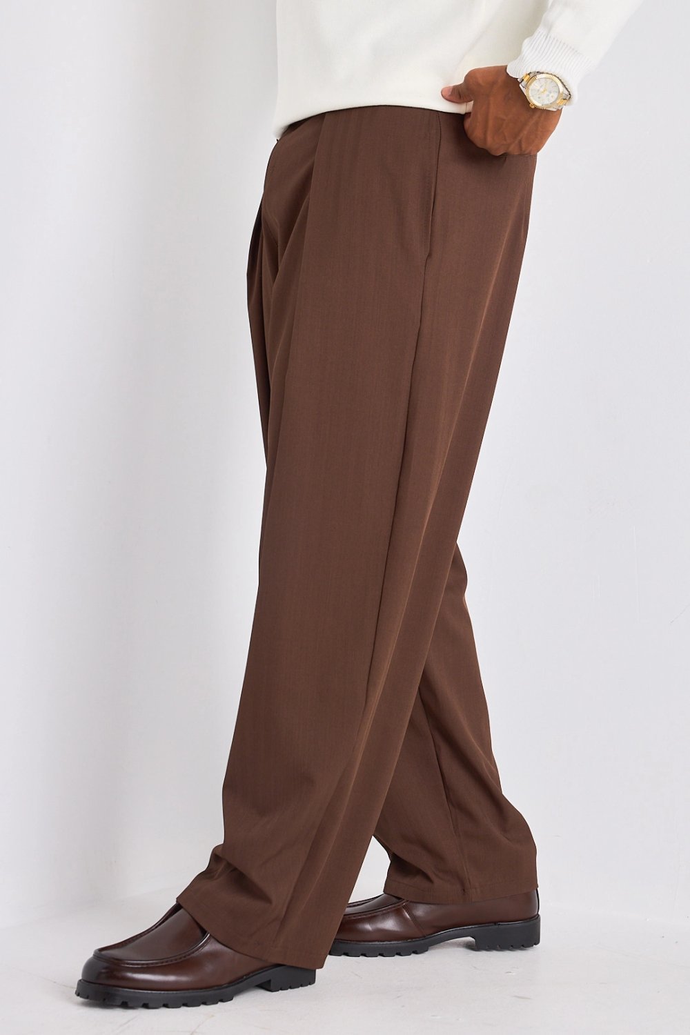 Pantalon b pinces coupe droite 9ehwi