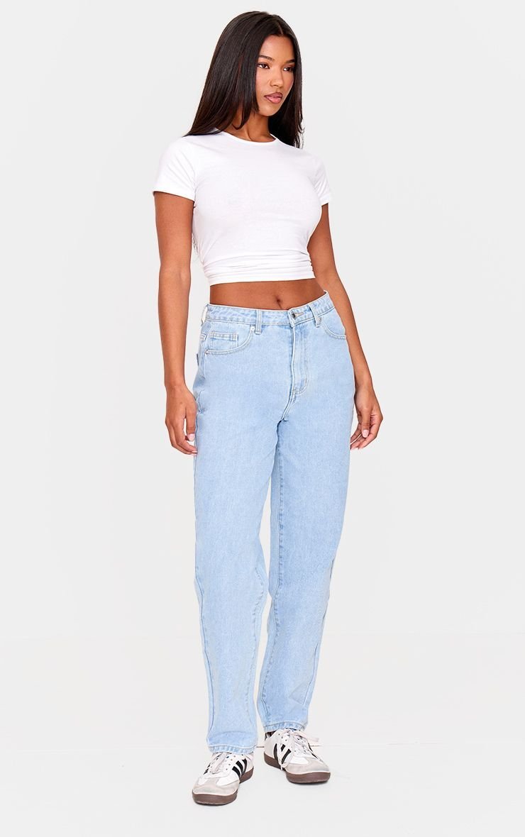 Jean mom taille haute