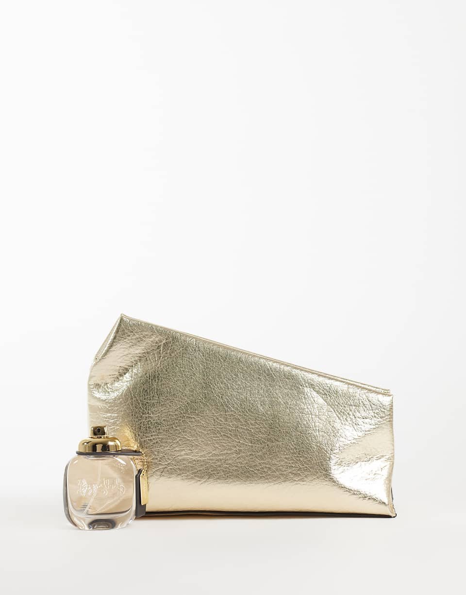 Pochette asymétrique métallisée, lon dhbi