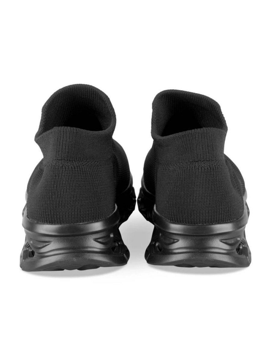 Baskets chaussettes semelle ajourée noires