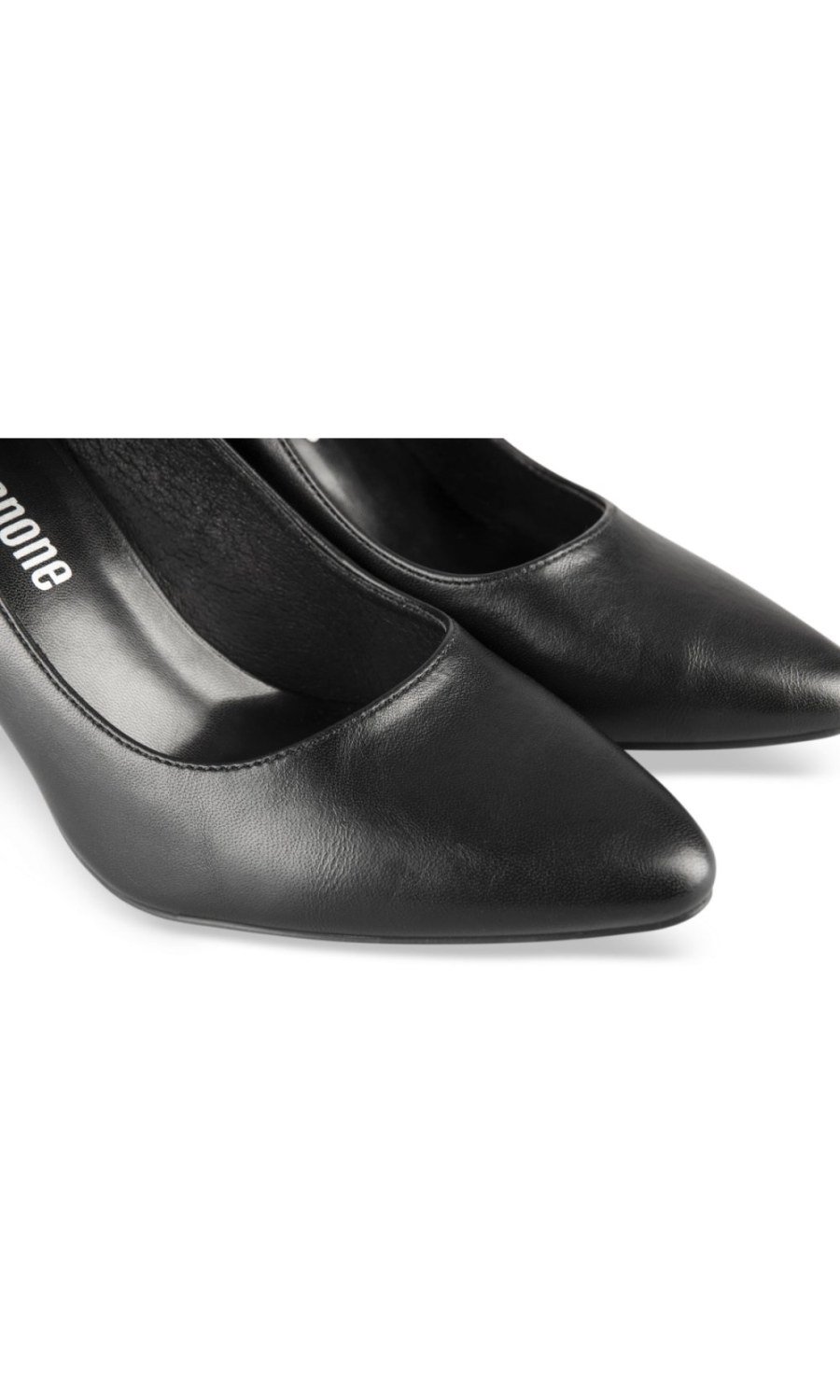 Black pointed stiletto 8 cm pumps