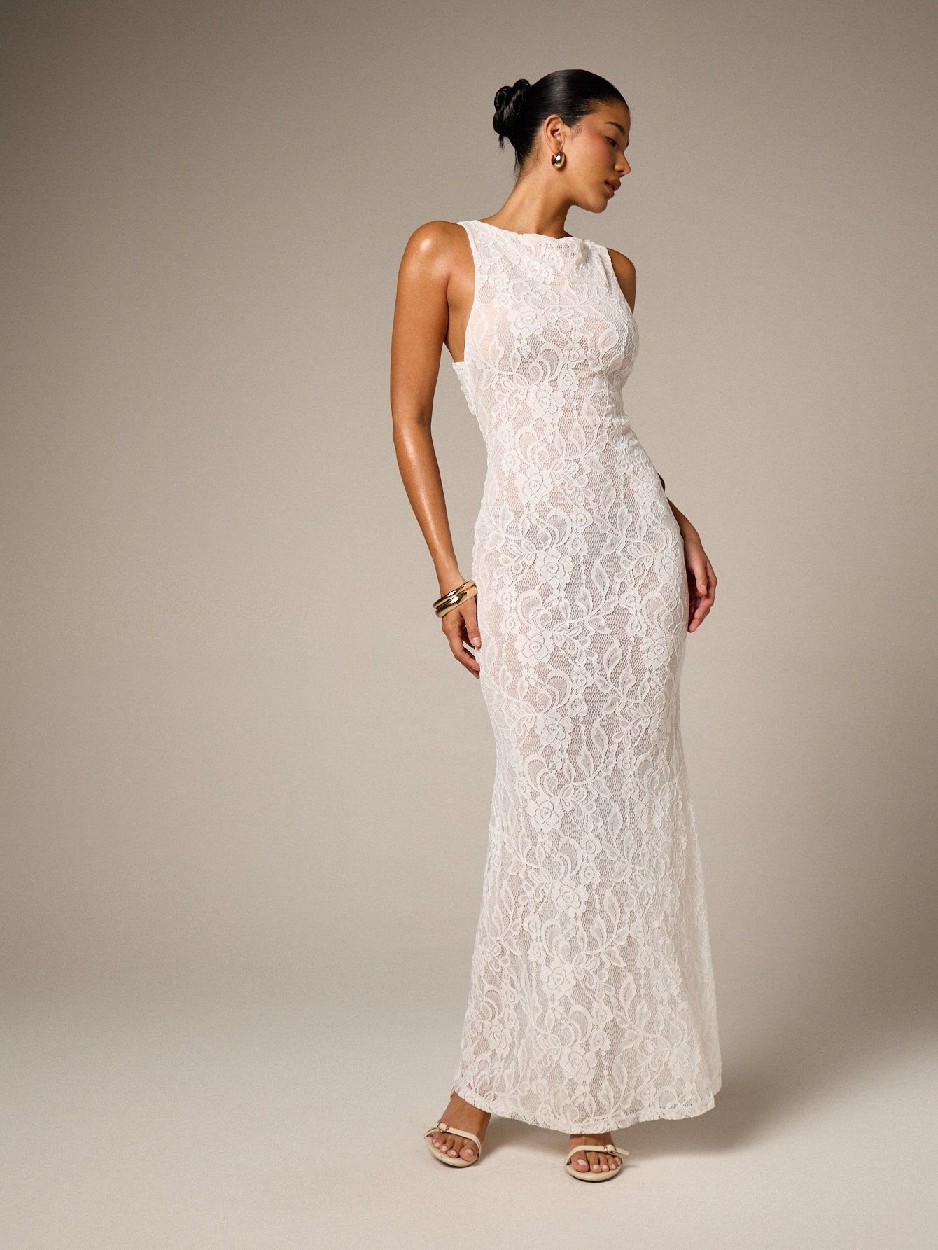 Robe 9sira bla bretelles b tarf dentelle