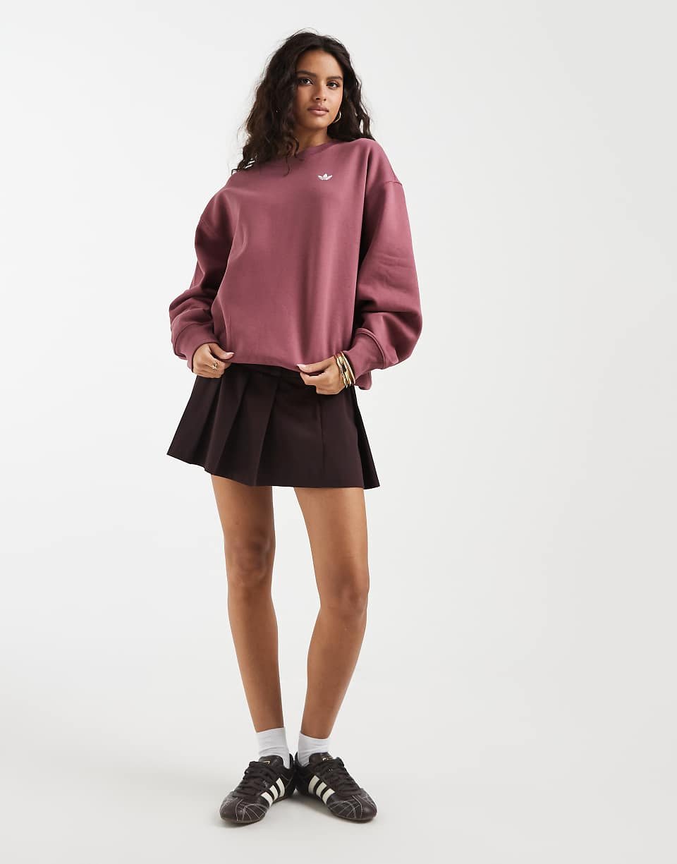 Sweat-shirt oversize essentiel en marron sourd