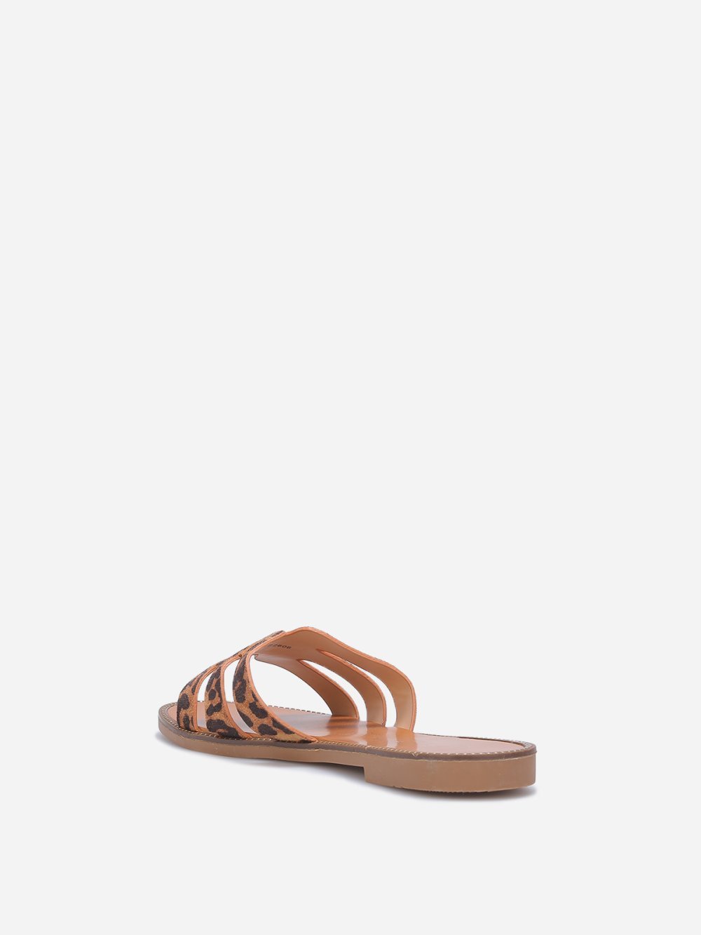 Mules plates léopard m9erbin b clous