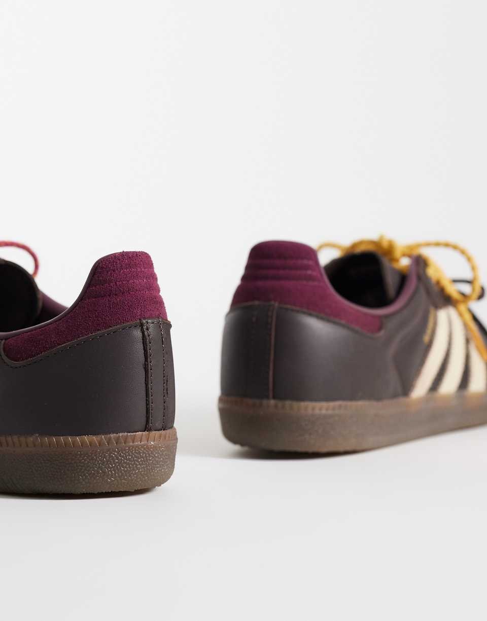 Baskets Samba OG marron et crème