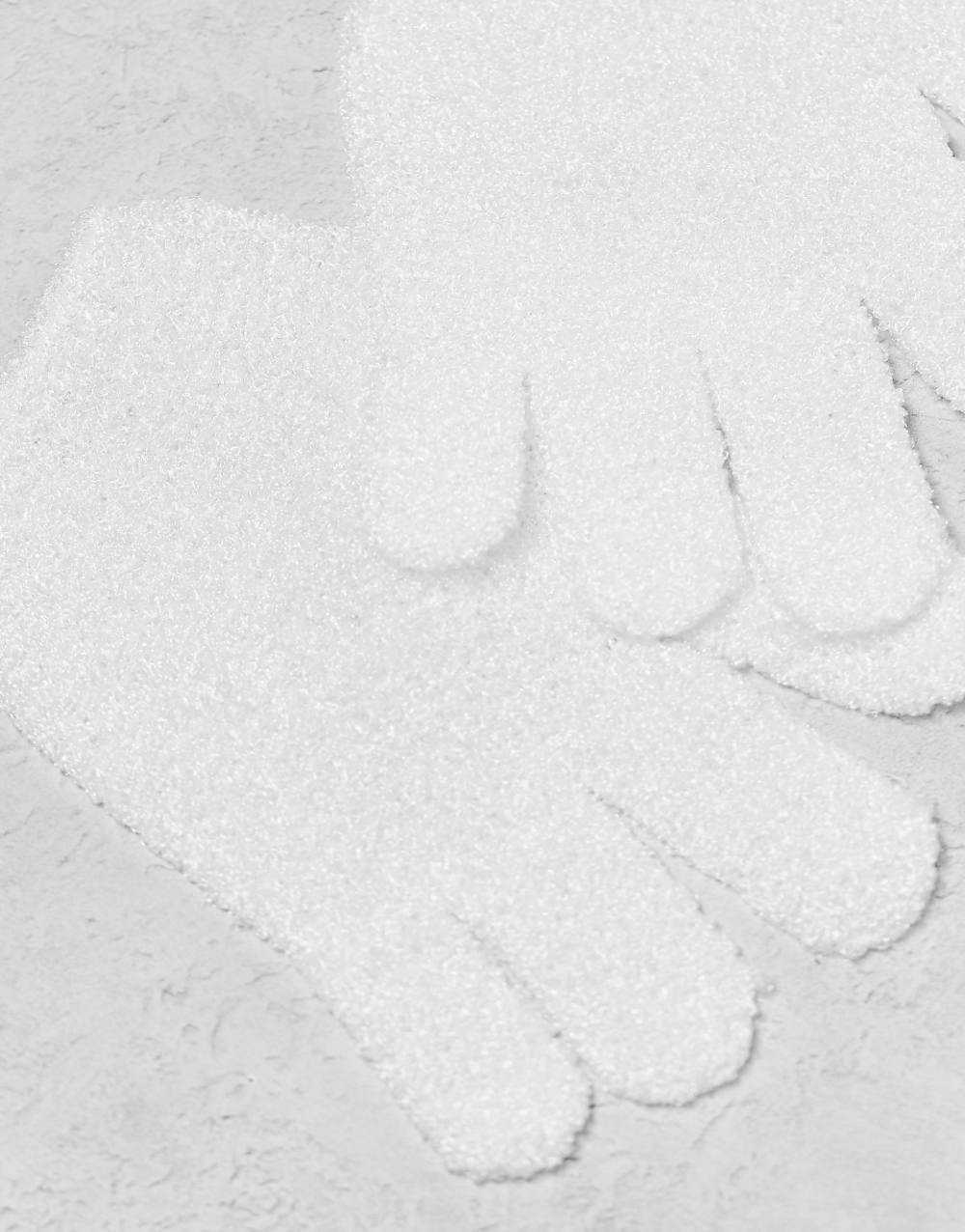 Exfoliating gloves - White