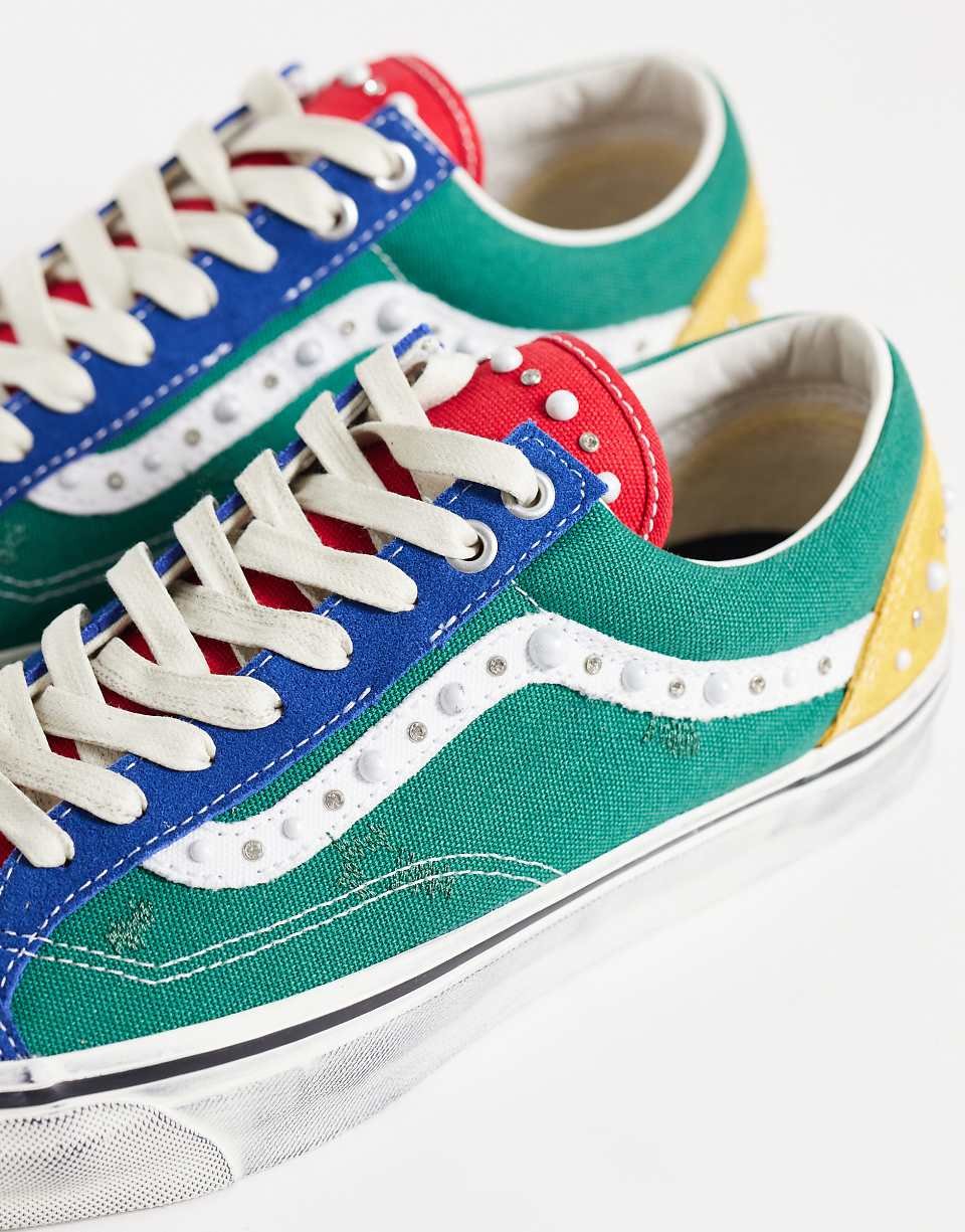 حذاء رياضي LX Old Skool 36 متعدد الألوان بلمعان صدفي