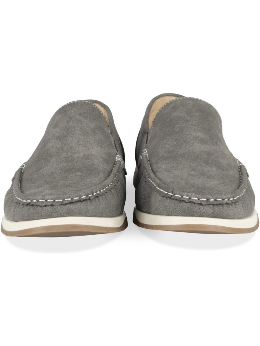 Mocassins semelle bicolore gris