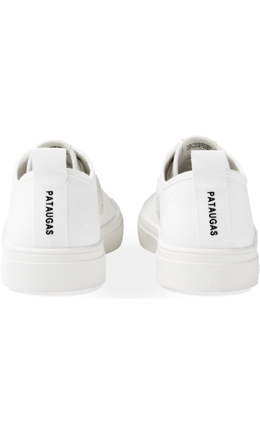 Baskets en toile bout gomme blanches