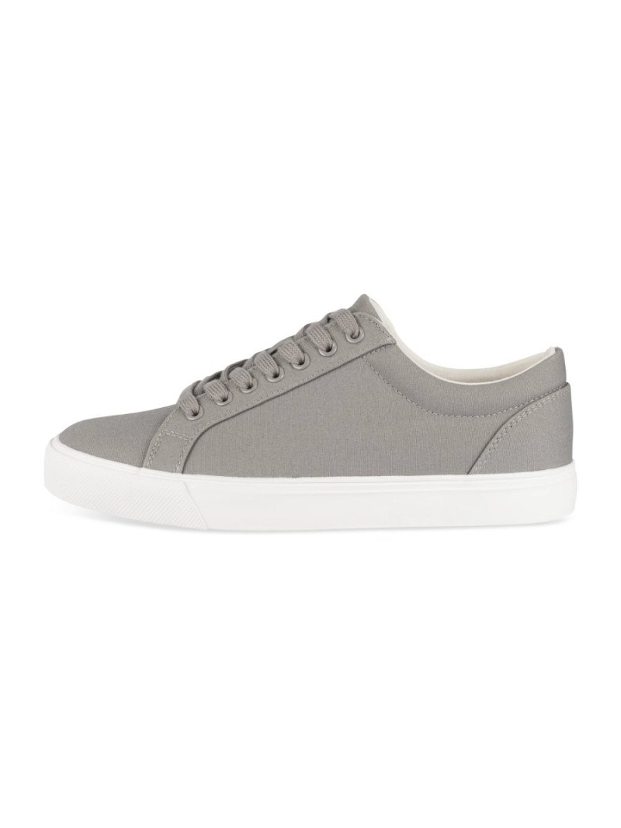 حذاء رياضي قماشي منخفض رمادي