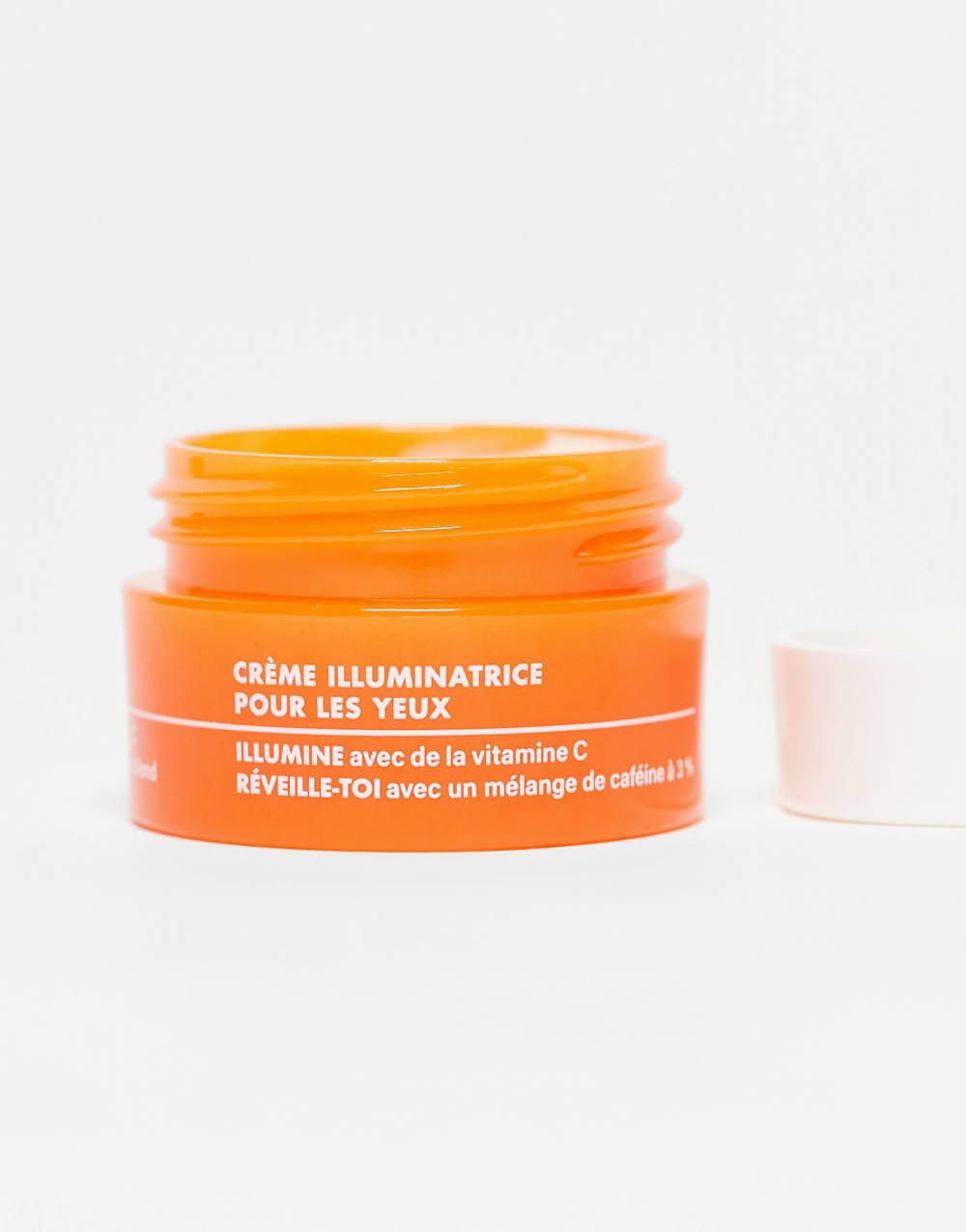 Brightening eye cream with caffeine and vitamin C