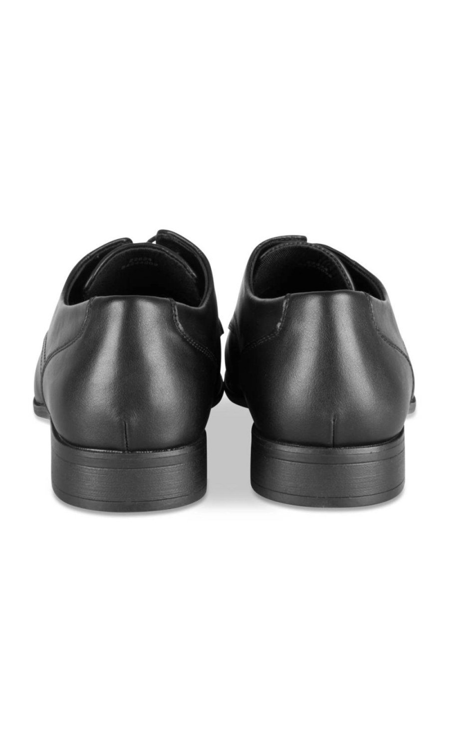 Derbies aspect lisse noirs