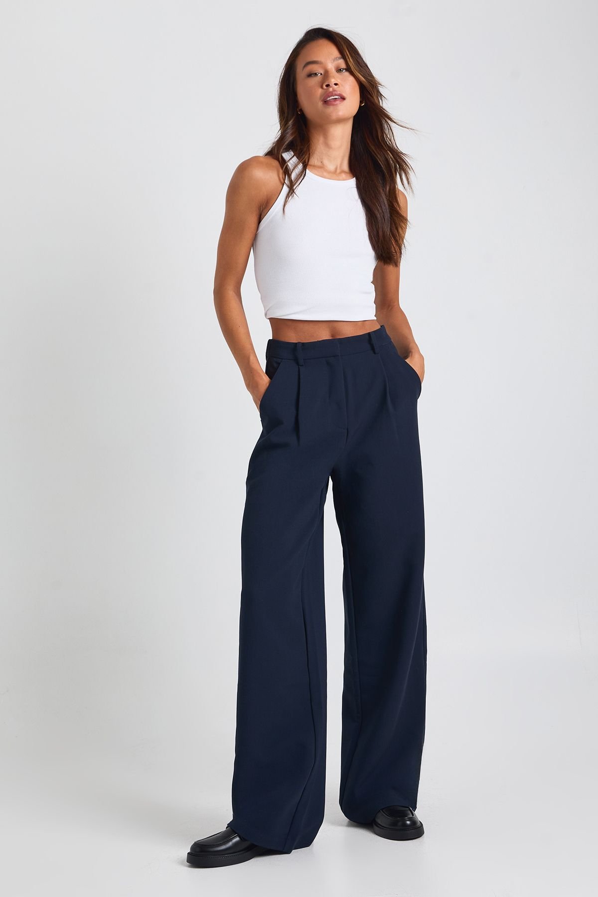 Pantalon Tailleur Essentiel Tall À Jambe Large