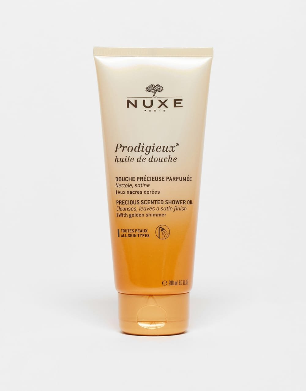 Cleansing shower oil with golden particles - 200 ml