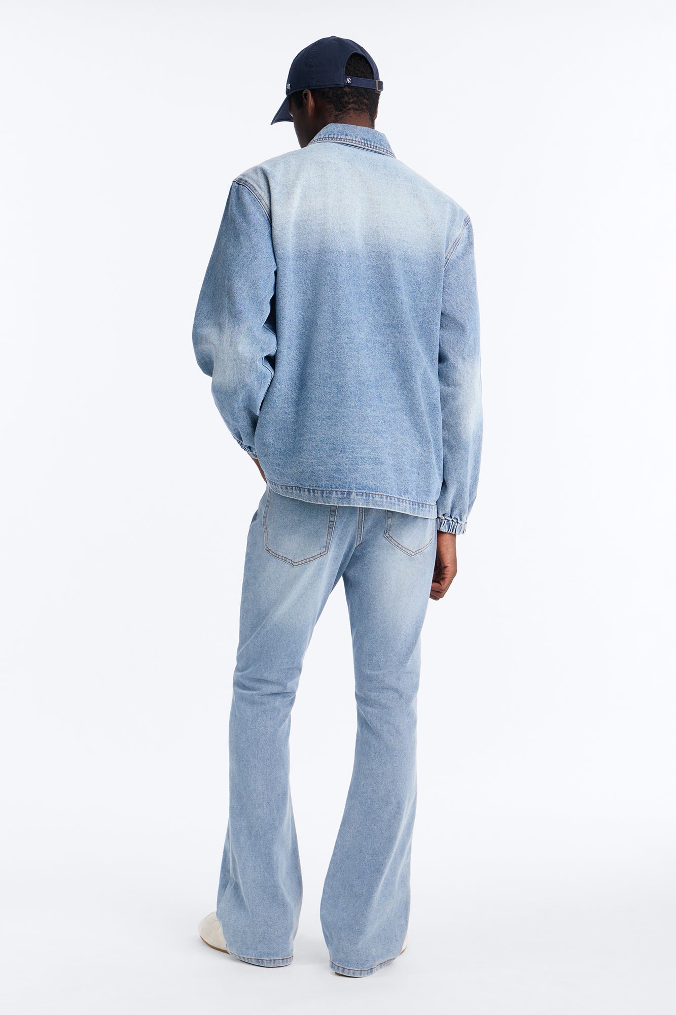 Jean skinny flare stacked