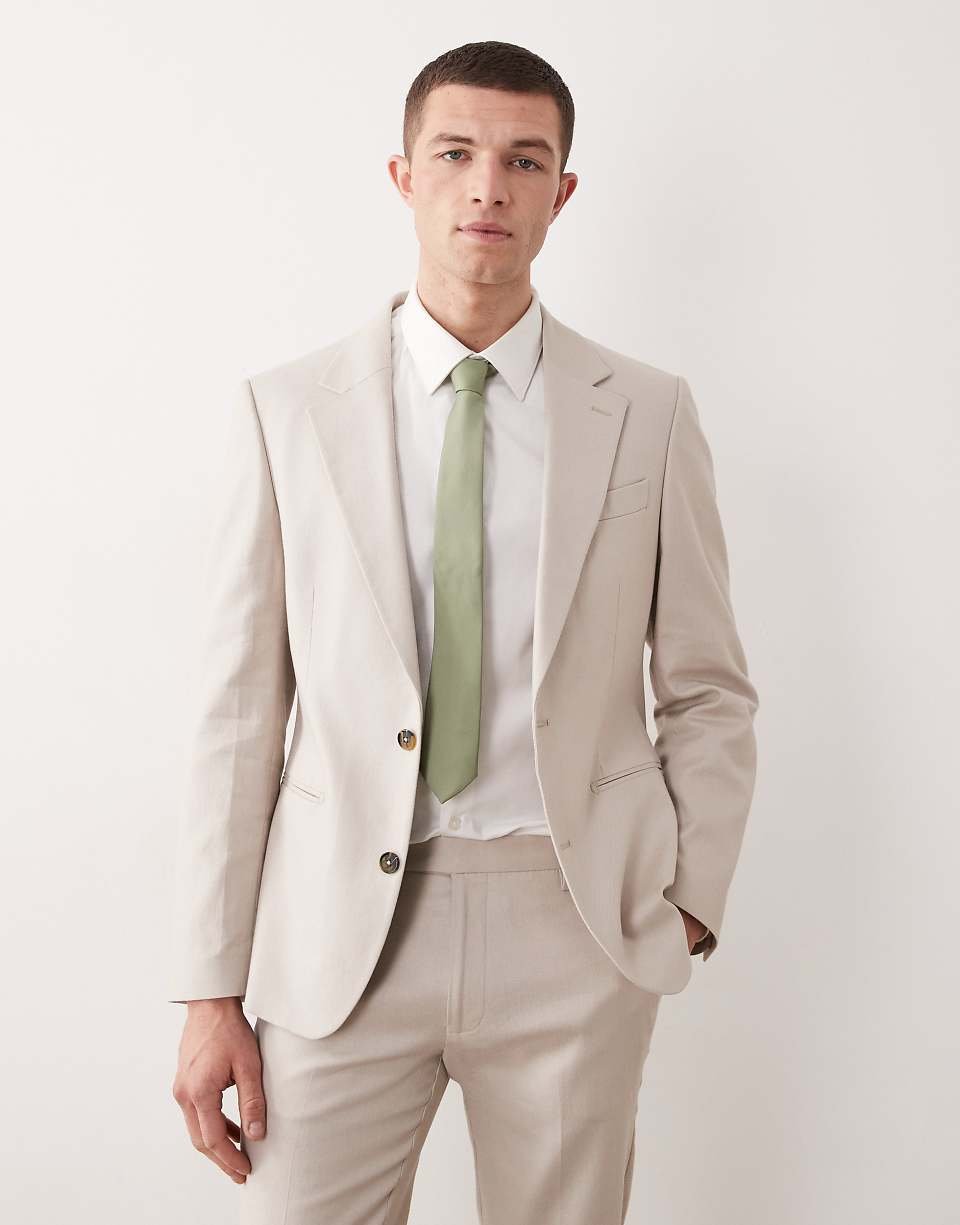 Veste costume dyeqa b l'ktan lghaleb - Taupe