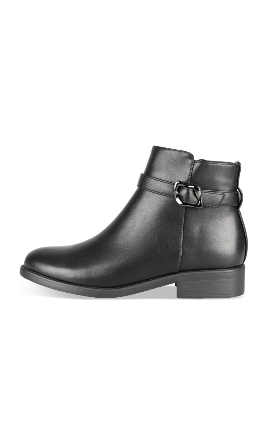 Bottines à bride bouclée noires