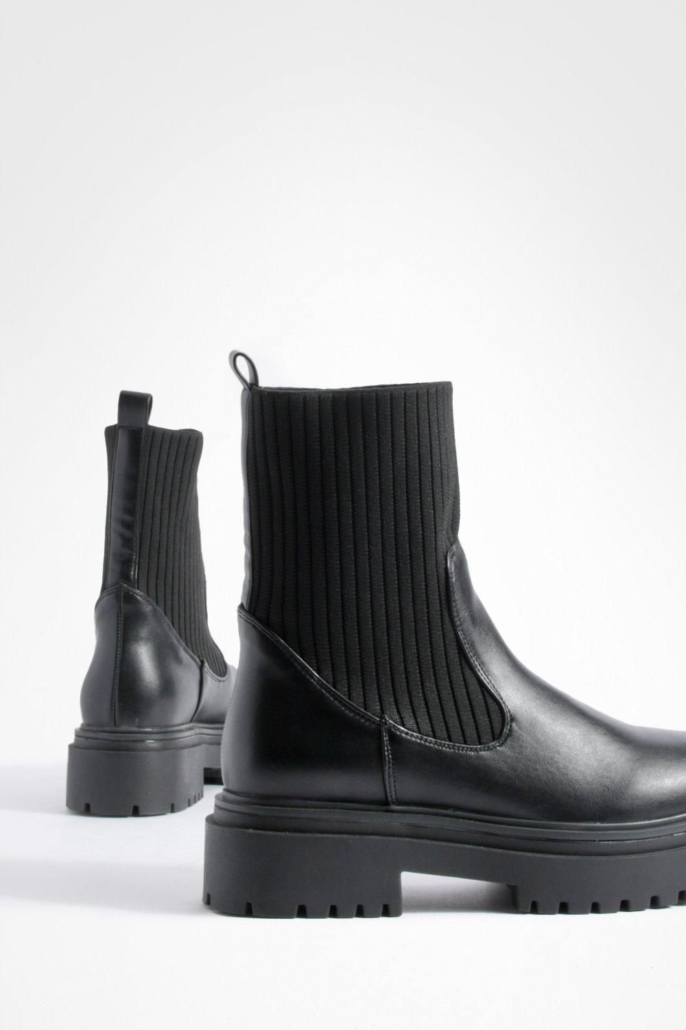 Bottines Chelsea triko b semelle ghlida