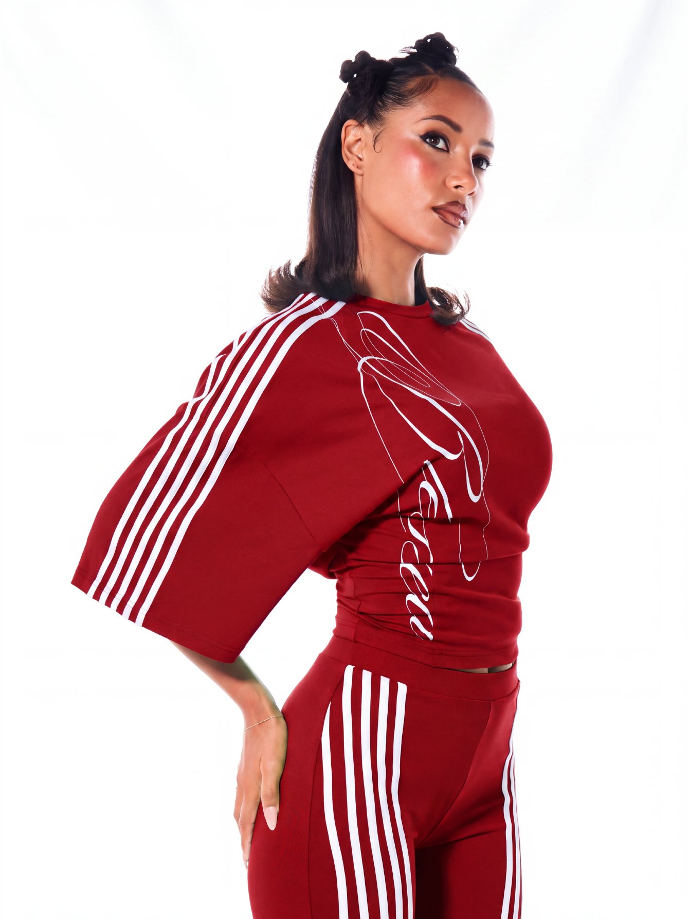 Top Court Oversize Avec Manches Chauve-Souris