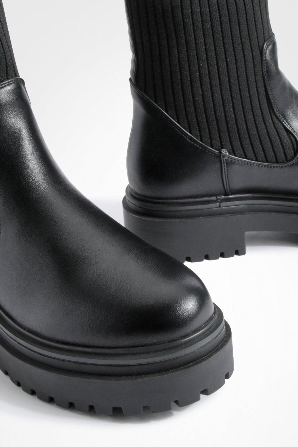 Bottines Chelsea triko b semelle ghlida