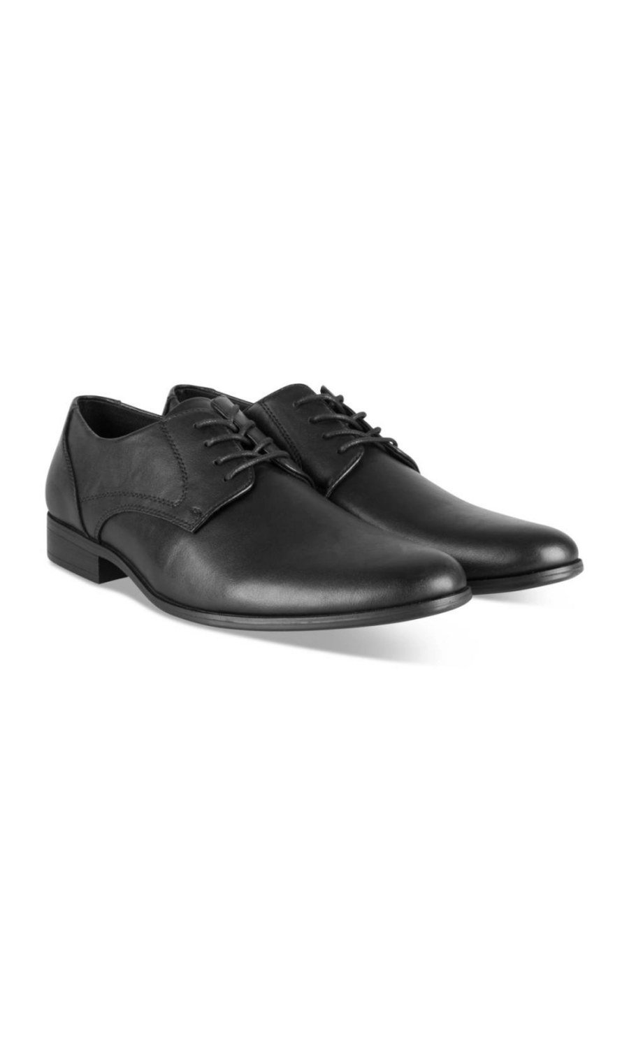Derbies aspect lisse noirs