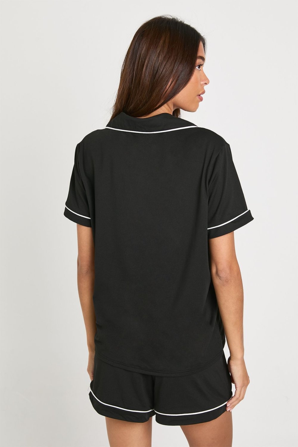Pyjama chemise et short en jersey