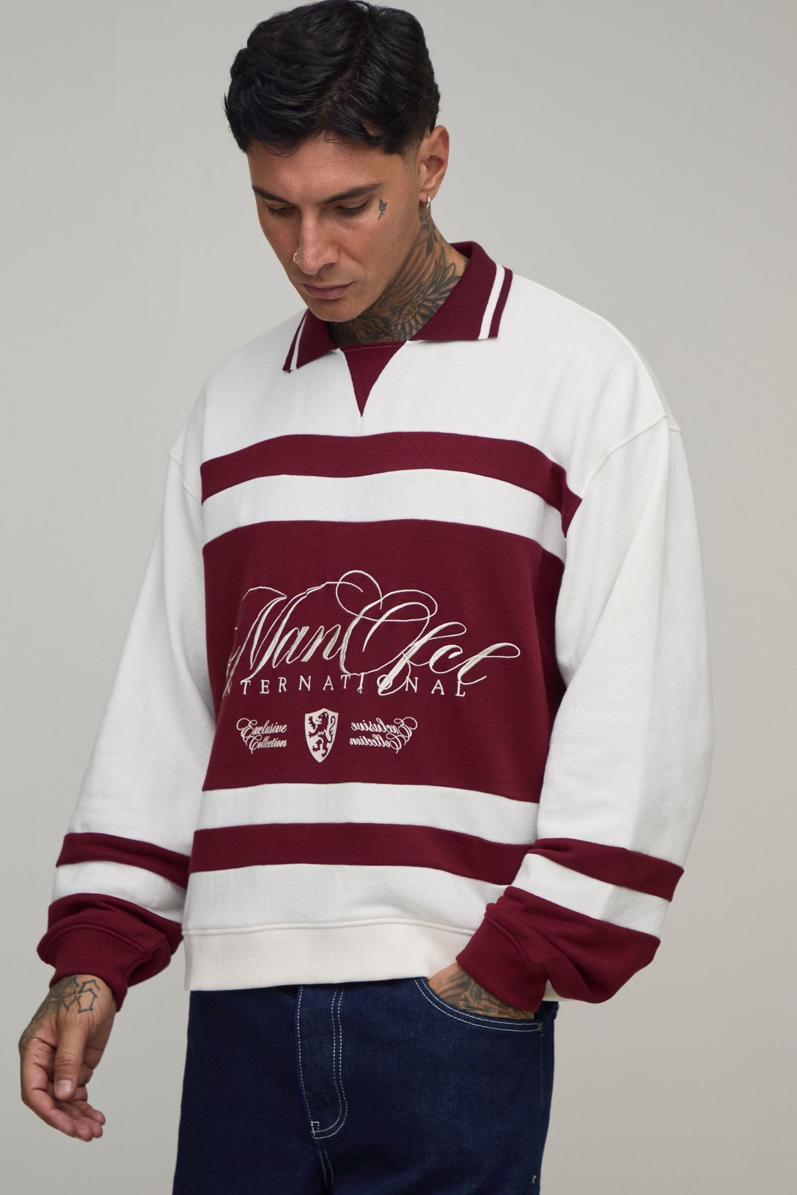 Polo rugby coupe ample oversize - Grande taille