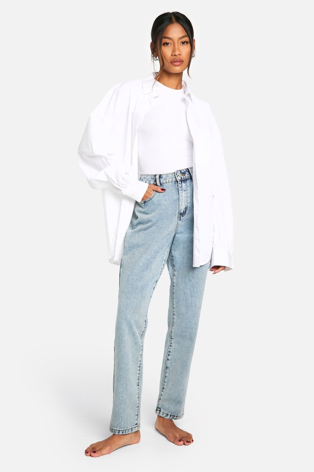 Jean slim taille haute zre9 fate7