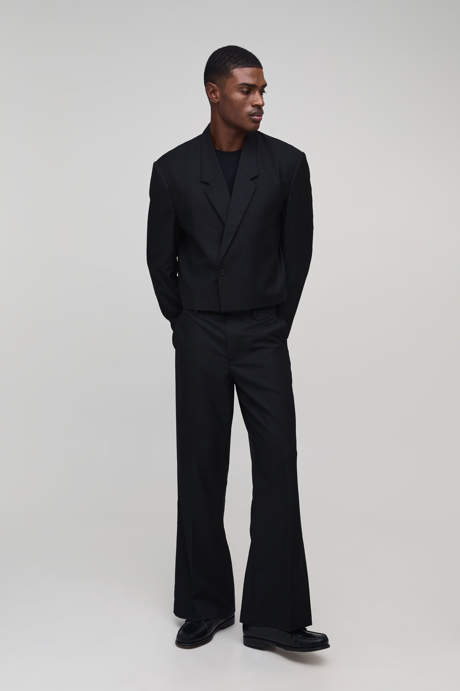 Pantalon de costume coupe évasée
